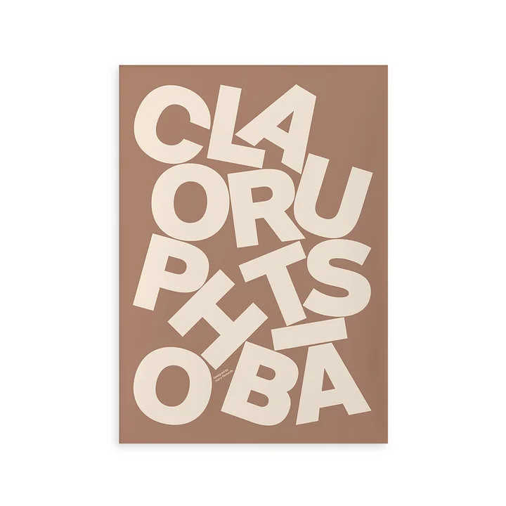 Claustrophobia Poster from Paper Collective