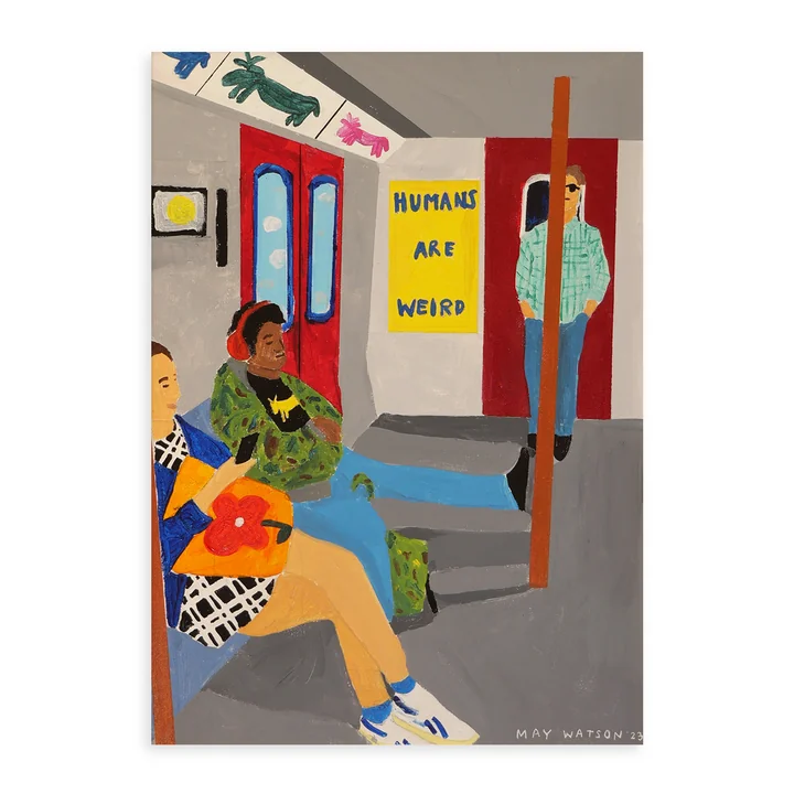 Humans Are Weird Poster by Paper Collective