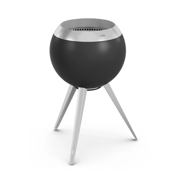 MOON 45 Fire bowl with high base, black from höfats