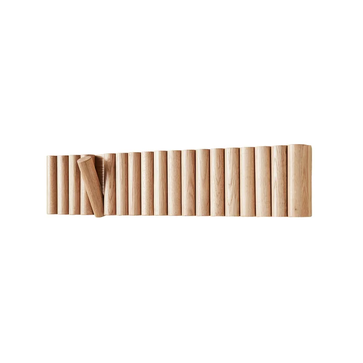 Mono Wall coat rack, 59 cm, oak from Andersen Furniture