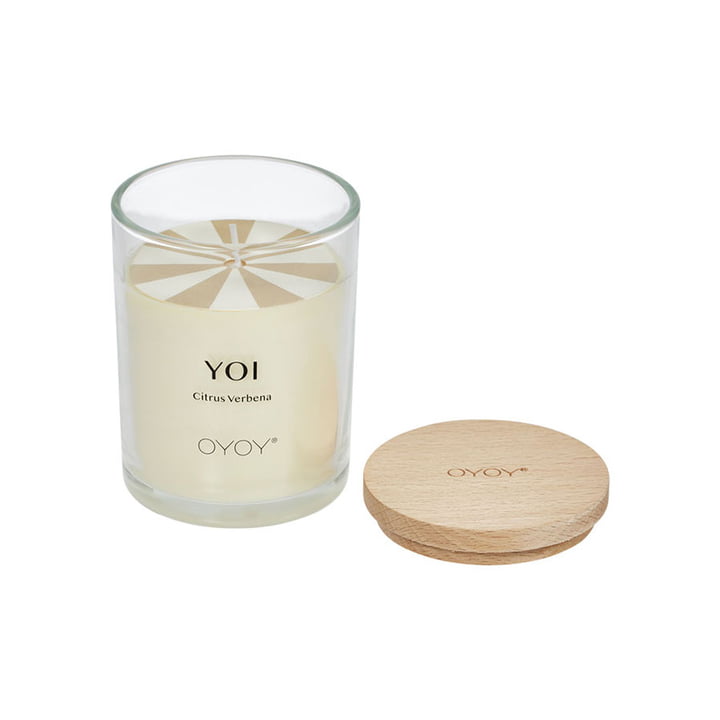 Scented candle Yoi, clear from OYOY