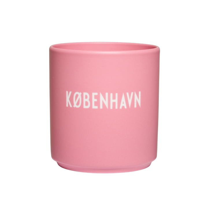 Design Letters - AJ Favourite Porcelain mug, Copenhagen / red