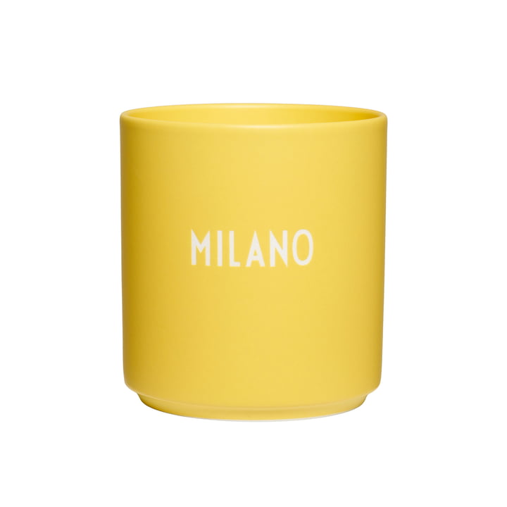 Design Letters - AJ Favourite Porcelain mug, Milano / yellow