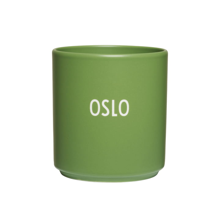 Design Letters - AJ Favourite Porcelain mug, Oslo / green