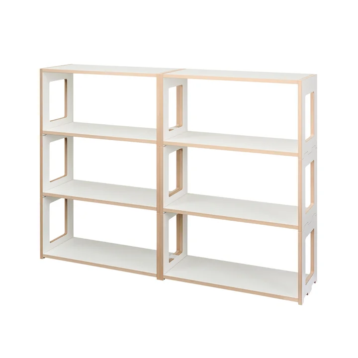 Tojo - hochstapler Blick Shelving system, shelf 152 x 73.5 cm, white