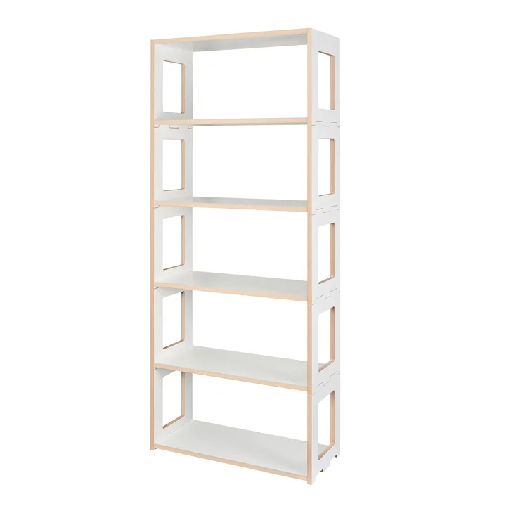 Tojo - hochstapler Blick Shelving system, shelf 76 x 179.1 cm, white