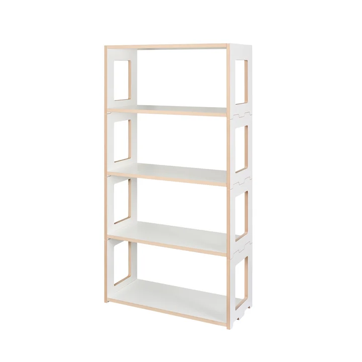 Tojo - hochstapler Blick Shelving system, shelf 76 x 143.9 cm, white