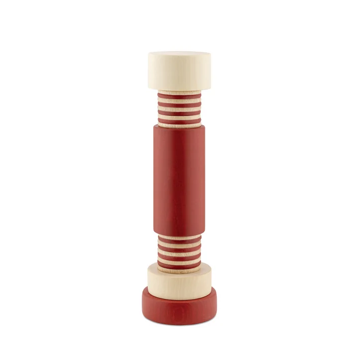 Alessi - Pepper mill MP0215, natural / red