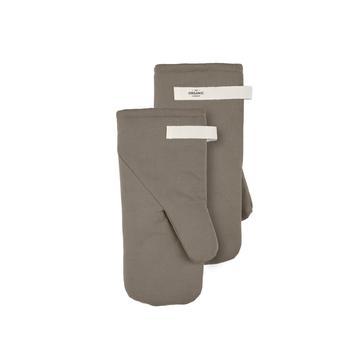 Oven gloves, clay (set of 2) from The Organic Company