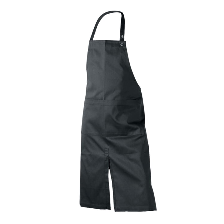 Apron with pocket, dark gray from The Organic Company