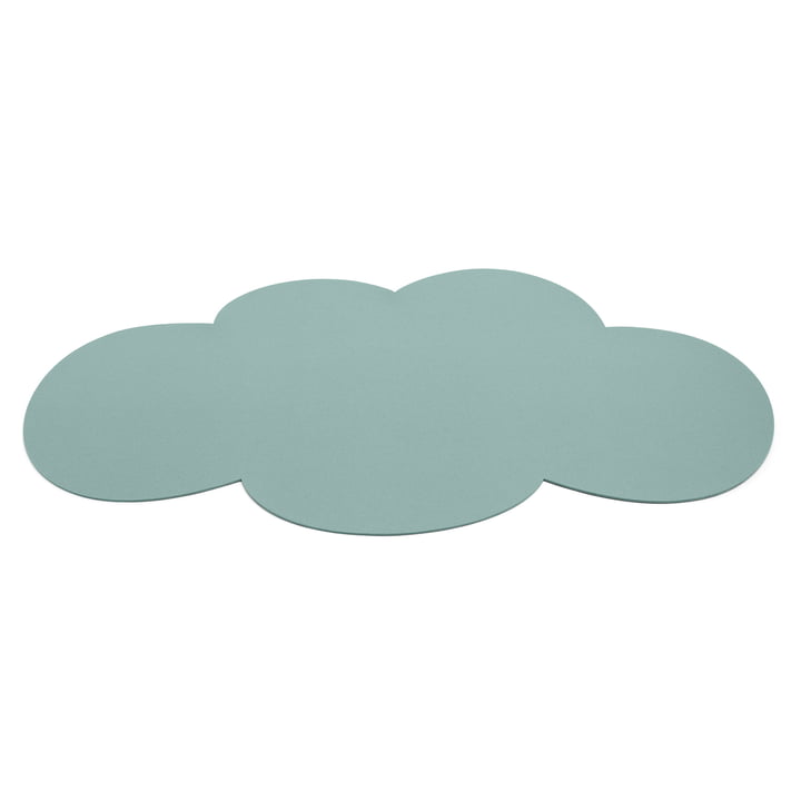 Kids rug cloud, 69 x 120 cm, 5mm, Aqua 50 by Hey Sign
