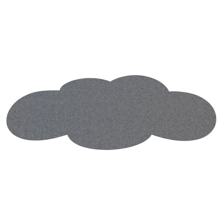 Children's carpet cloud, 69 x 120 cm, 5mm, anthracite 01 from Hey-Sign