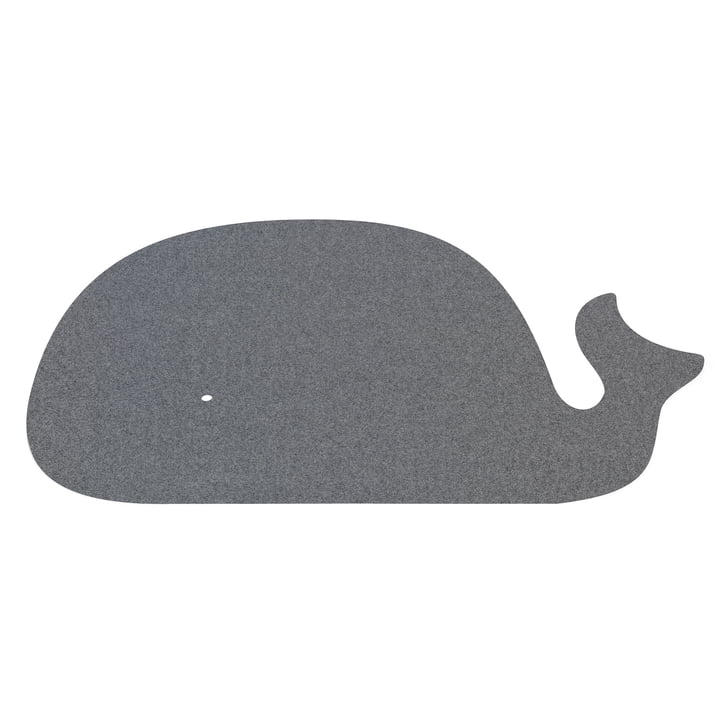 Children's rug whale, 82 x 120 cm, 5mm, anthracite 01 from Hey-Sign
