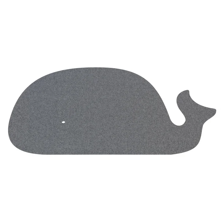 Children's rug whale, 82 x 120 cm, 5mm, anthracite 01 from HEY-SIGN