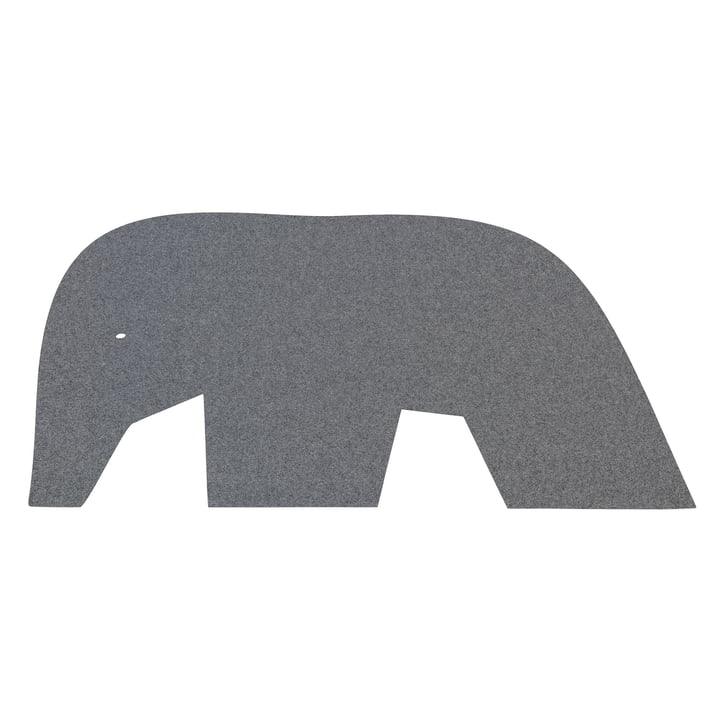 Children's rug elephant, 92 x 120 cm, 5mm, anthracite 01 from Hey-Sign