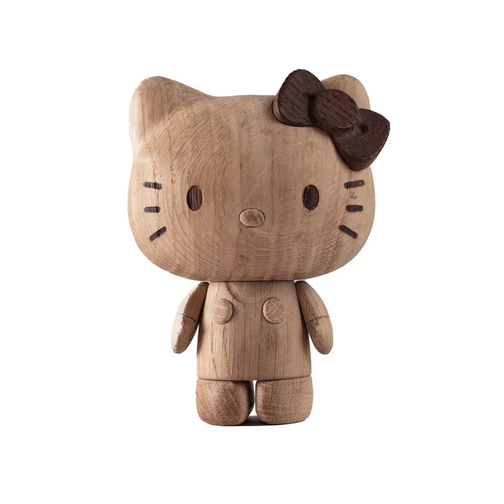 HELLO KITTY wooden figure, natural oak from boyhood