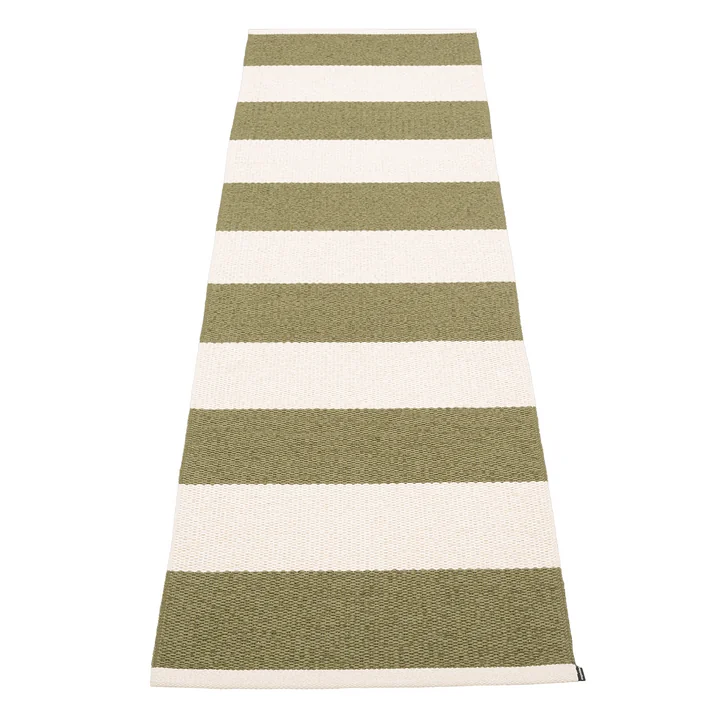 Bob Rug, 70 x 225 cm, pine / vanilla by Pappelina