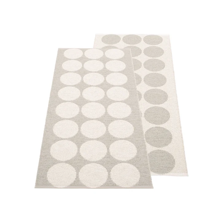 Hugo Rug, 160 x 70 cm, linen / vanilla by Pappelina