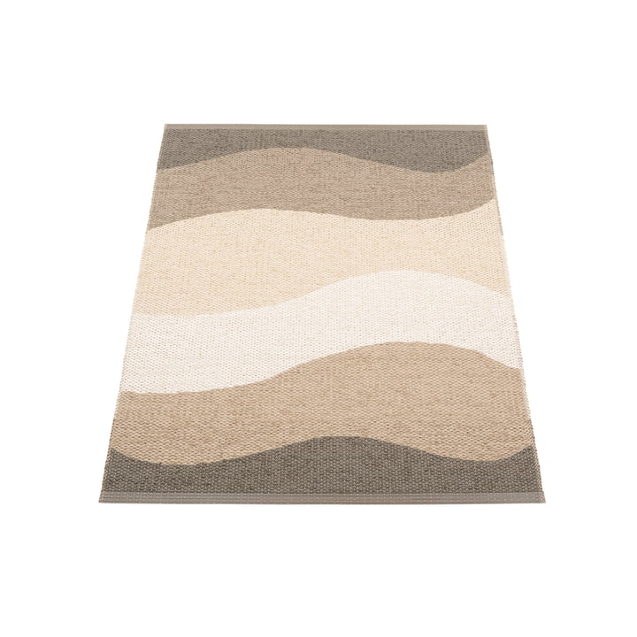 Urvi Rug, 100 x 70 cm, earth by Pappelina