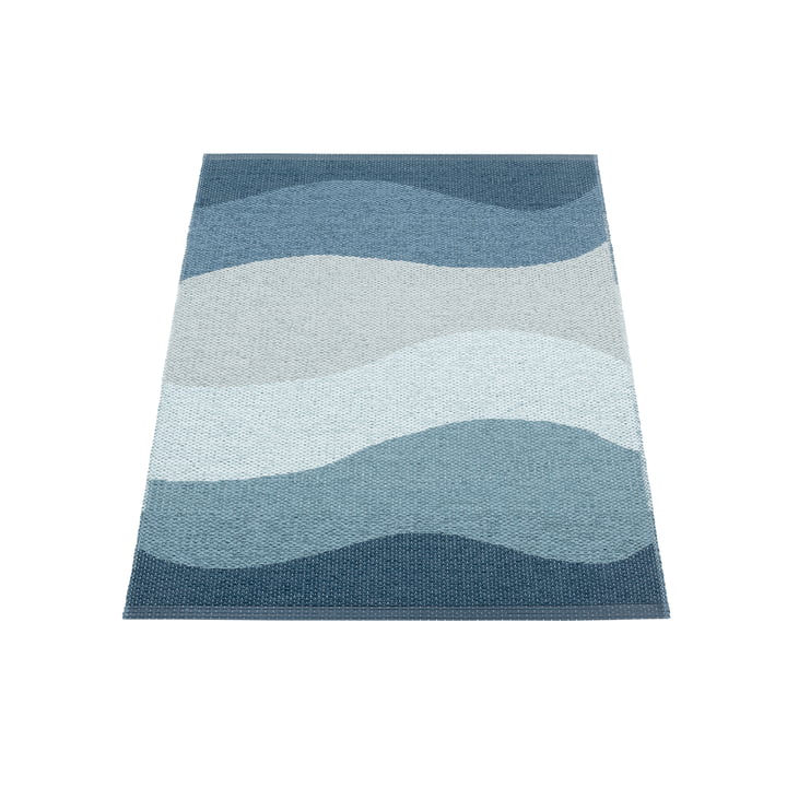 Urvi Rug, 100 x 70 cm, water by Pappelina