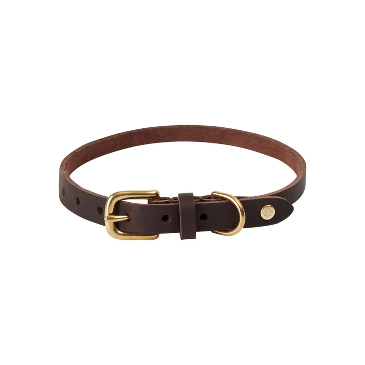 OYOY ZOO - Robin Dog collar, medium, choco