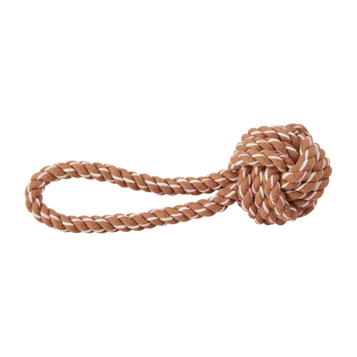OYOY ZOO - Otto Dog rope toy, caramel