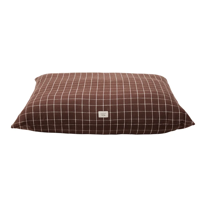OYOY ZOO - Kyoto Dog cushion, large, choco