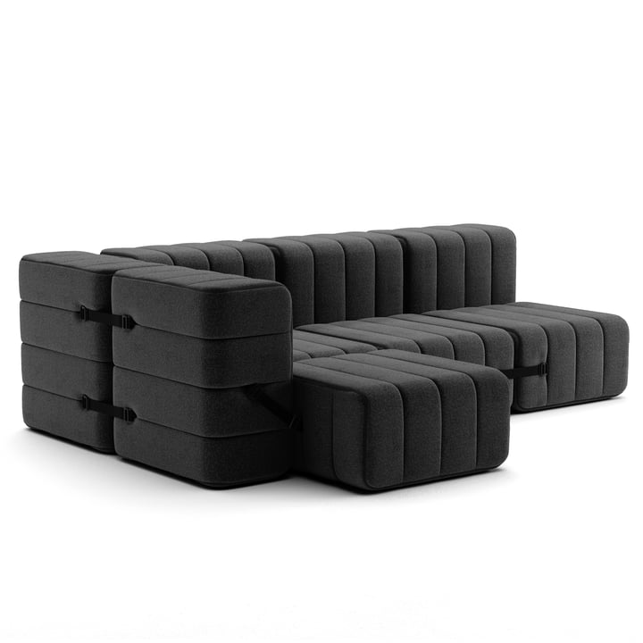 Ambivalenz - Curt Sofa Set 9, Dama - 0004 (dark gray)