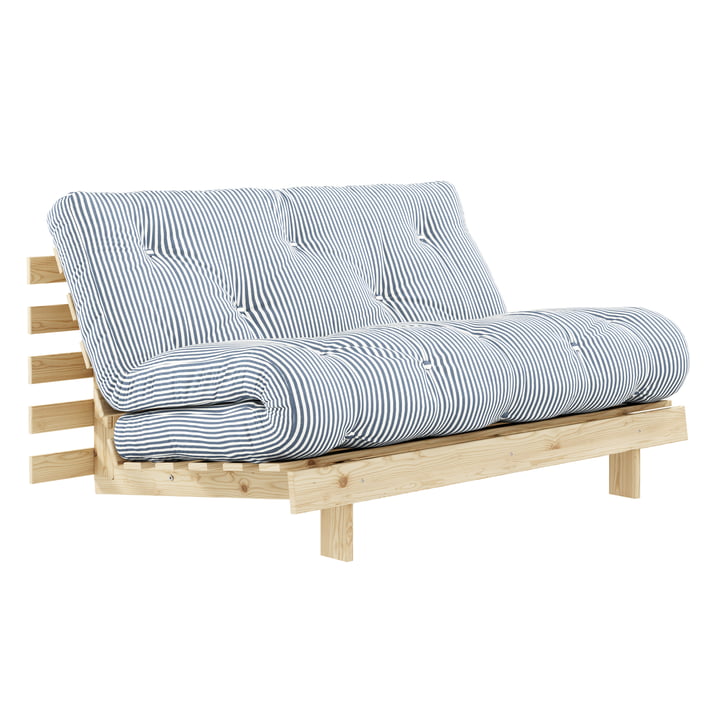 Karup Design - Roots Sofa bed, 140 x 200 cm, natural pine / beach blue