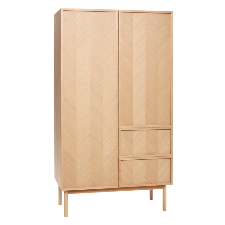 Hübsch Interior - Herringbone Wardrobe, oak, large