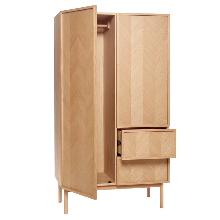 Hübsch Interior - Herringbone Wardrobe, oak, large