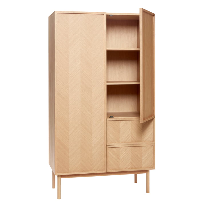 Hübsch Interior - Herringbone Wardrobe, oak, large