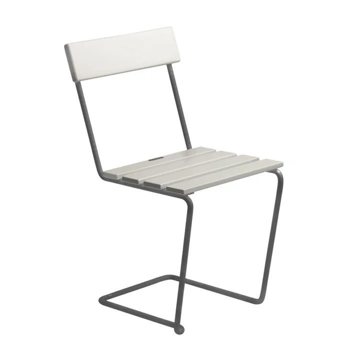1 garden chair, white lacquered oak from Grythyttan
