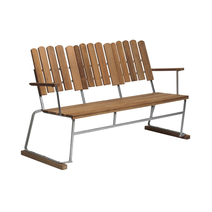 6 Garden bench 140 x 85 cm, teak from Grythyttan