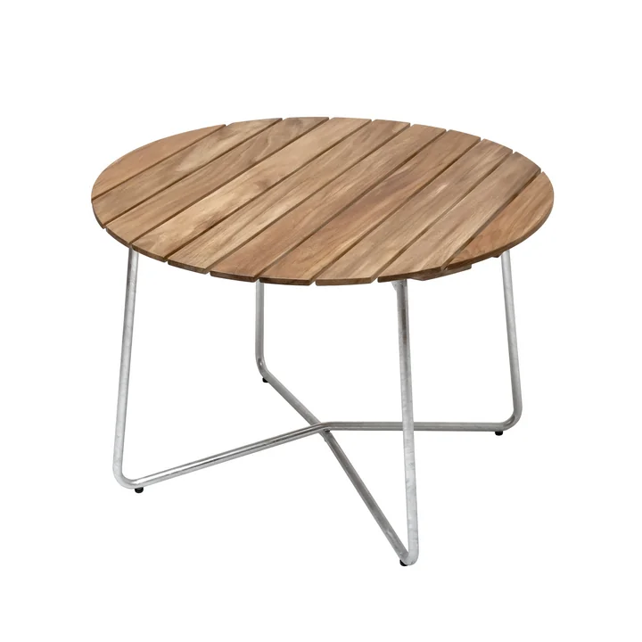 9A 100 Garden table Ø 100 cm, teak from Grythyttan