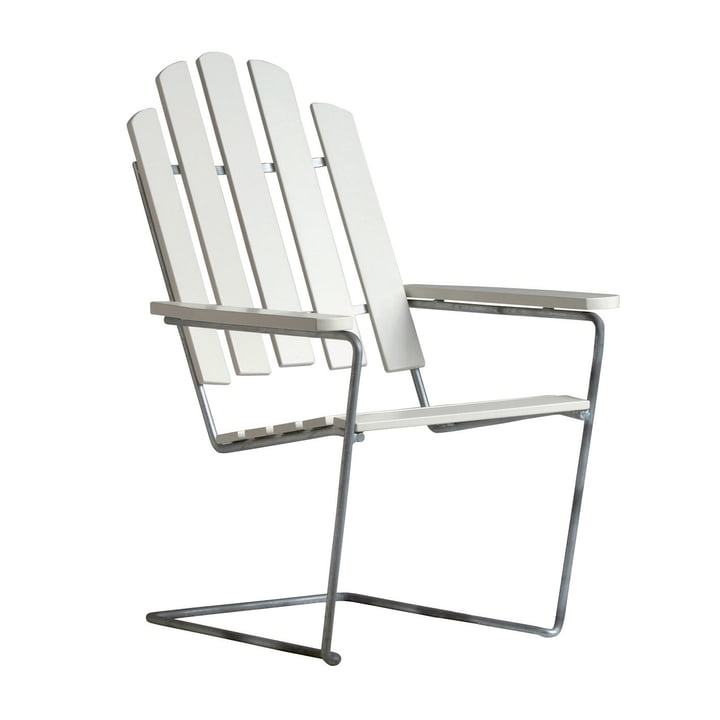 A3 reclining chair, white lacquered oak from Grythyttan