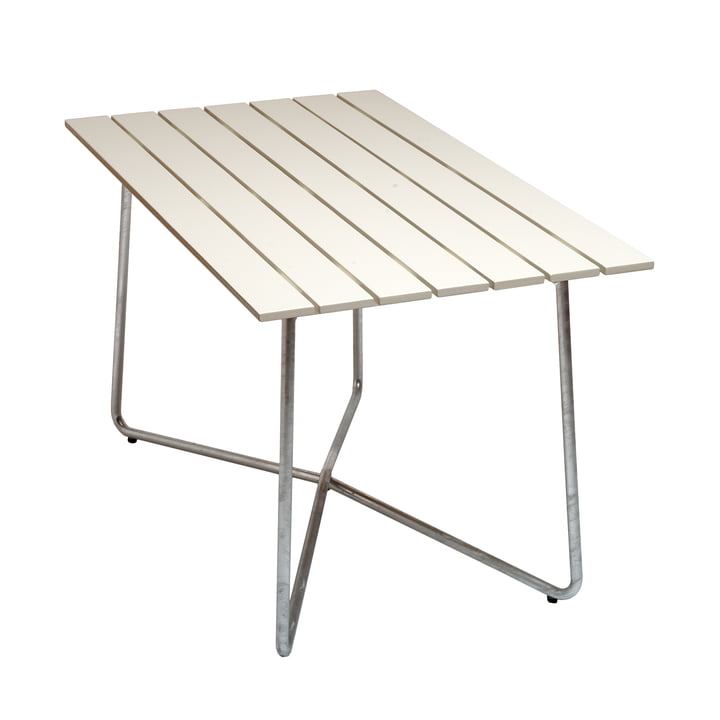 B25A 120 Garden table 120 x 70 cm, white lacquered oak by Grythyttan