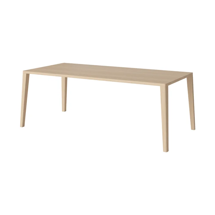 Bolia - Graceful Dining table, 200 x 95 cm, white pigmented oiled oak