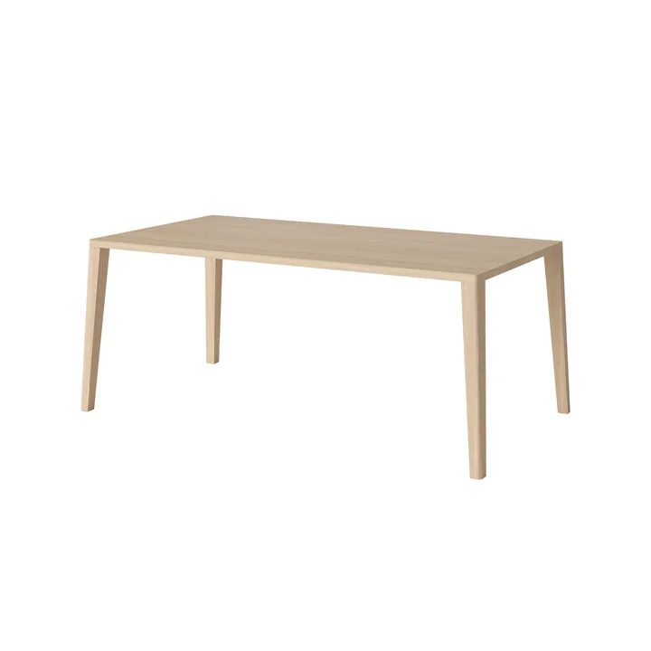Bolia - Graceful Dining table, 180 x 95 cm, white pigmented oiled oak