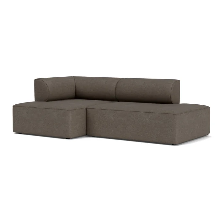 Audo - Eave 96 2-seater sofa, configuration 7, bouclé 16, dark gray