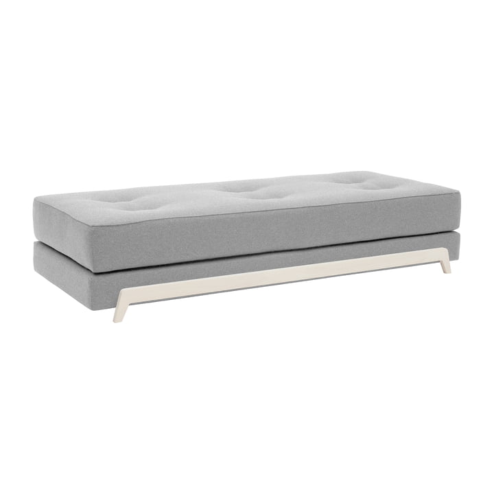 Frame Sofa bed with cold foam mattress, gray (fabric felt 620) from Softline