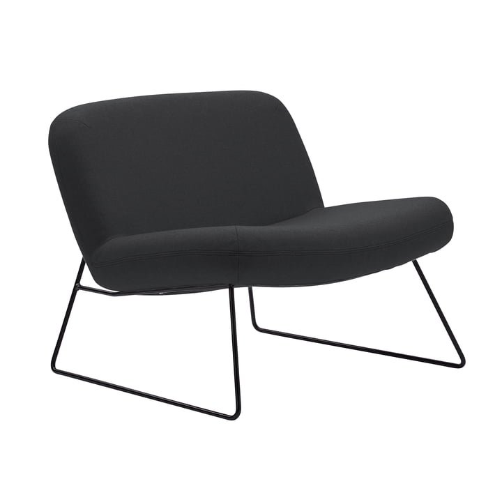 Java Armchair, black frame / khaki cover (Vision 443 fabric) from Softline