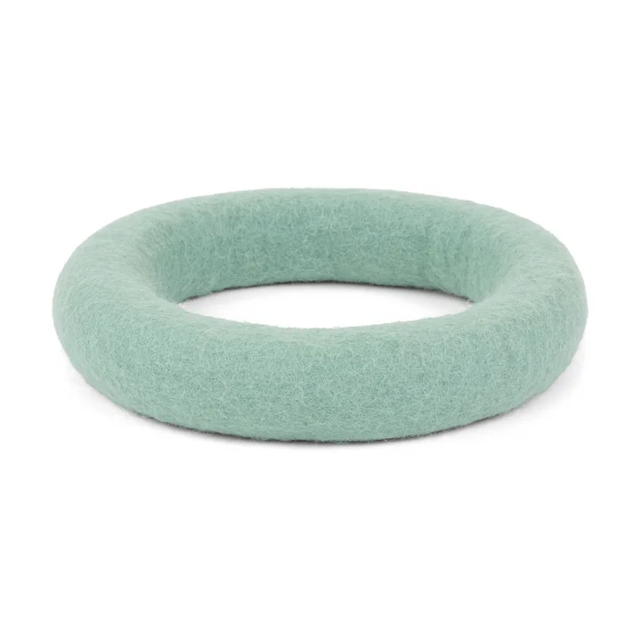 Fine Dog toy, ring, turquoise from myfelt