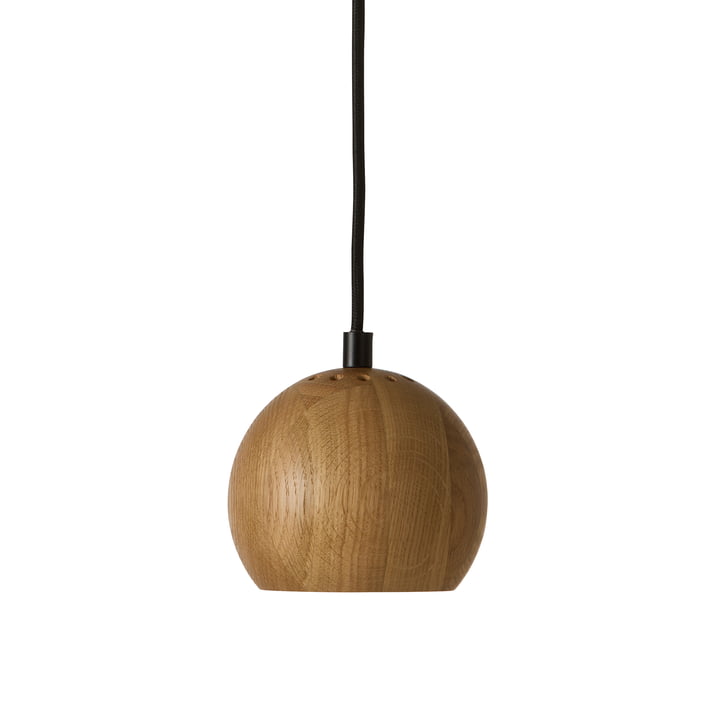 Ball Pendant light, Ø 12 cm, natural oak by Frandsen