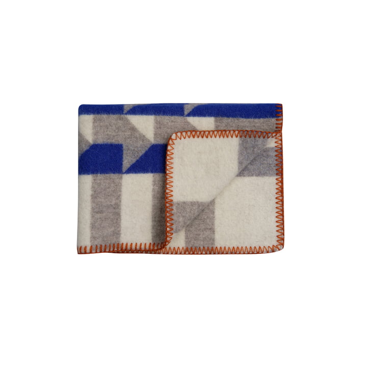 Røros Tweed - Kvam Baby blanket, 67 x 100 cm, blue