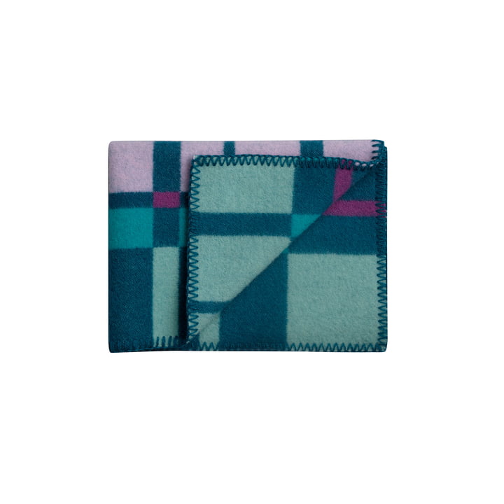 Røros Tweed - City Baby blanket, 67 x 100 cm, aqua