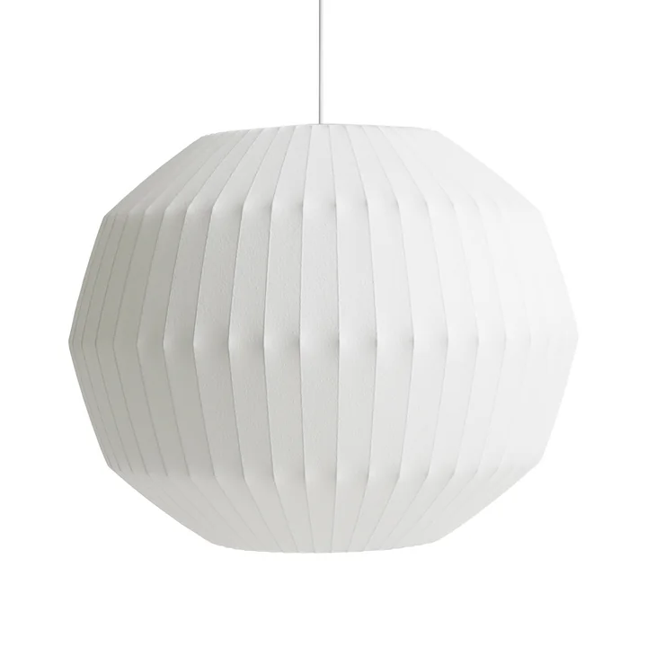Nelson Angled Sphere Bubble Pendant light L, off-white from HAY