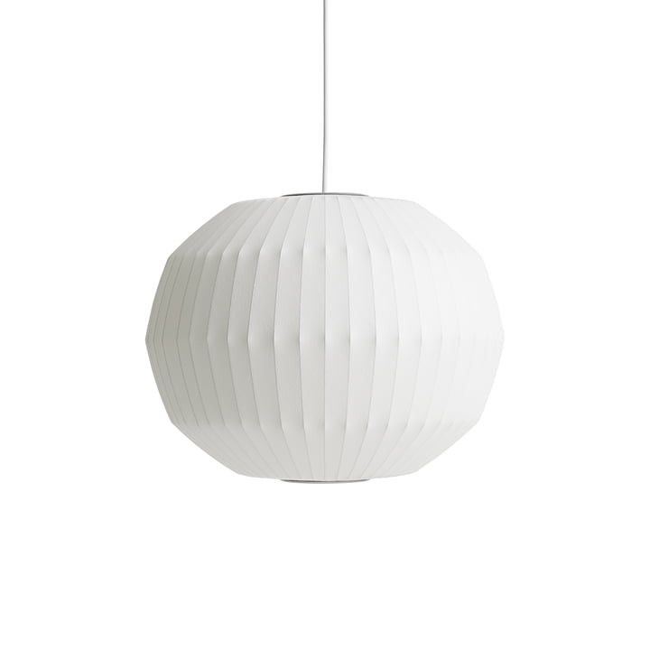 Nelson Angled Sphere Bubble Pendant light M, off-white from Hay