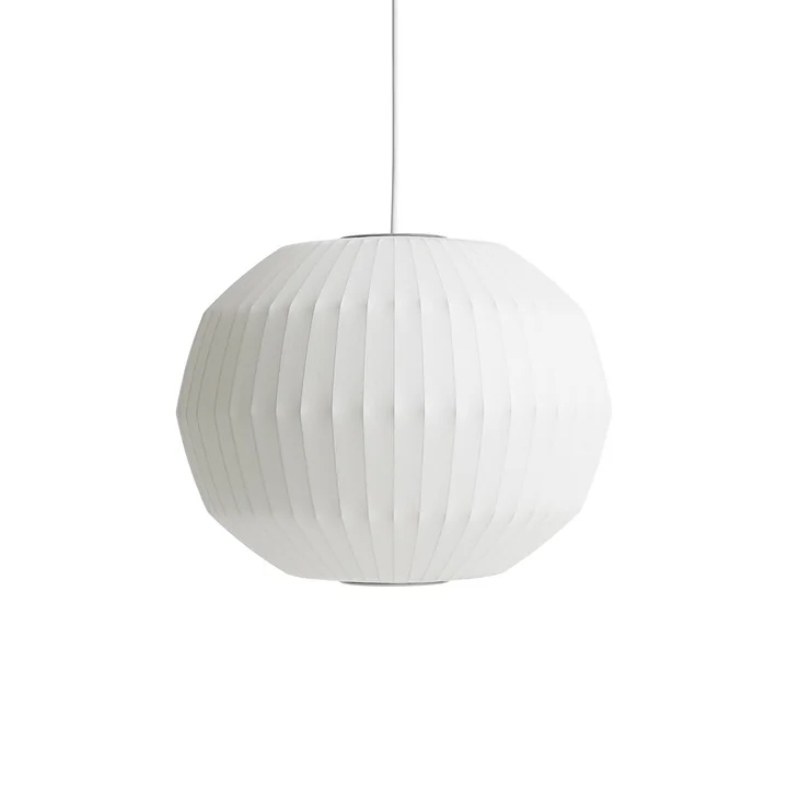 Nelson Angled Sphere Bubble Pendant light M, off-white from HAY