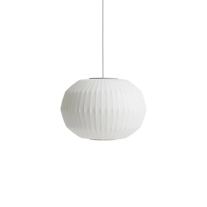 Nelson Angled Sphere Bubble Pendant light S, off-white from HAY